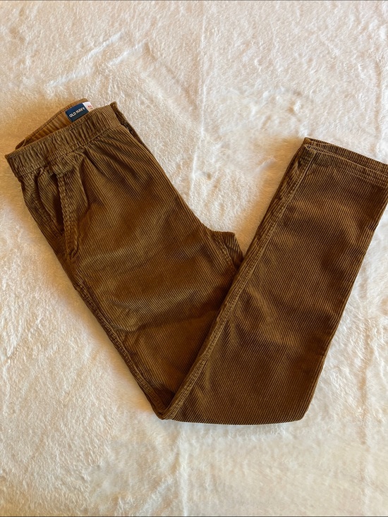 Old Navy Other - Old Navy Brown Corduroy Boys Pants with Elastic Waist SZ 18
